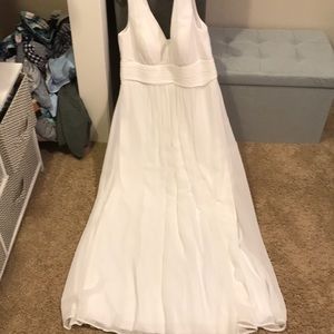 Semi-formal/casual wedding dress.